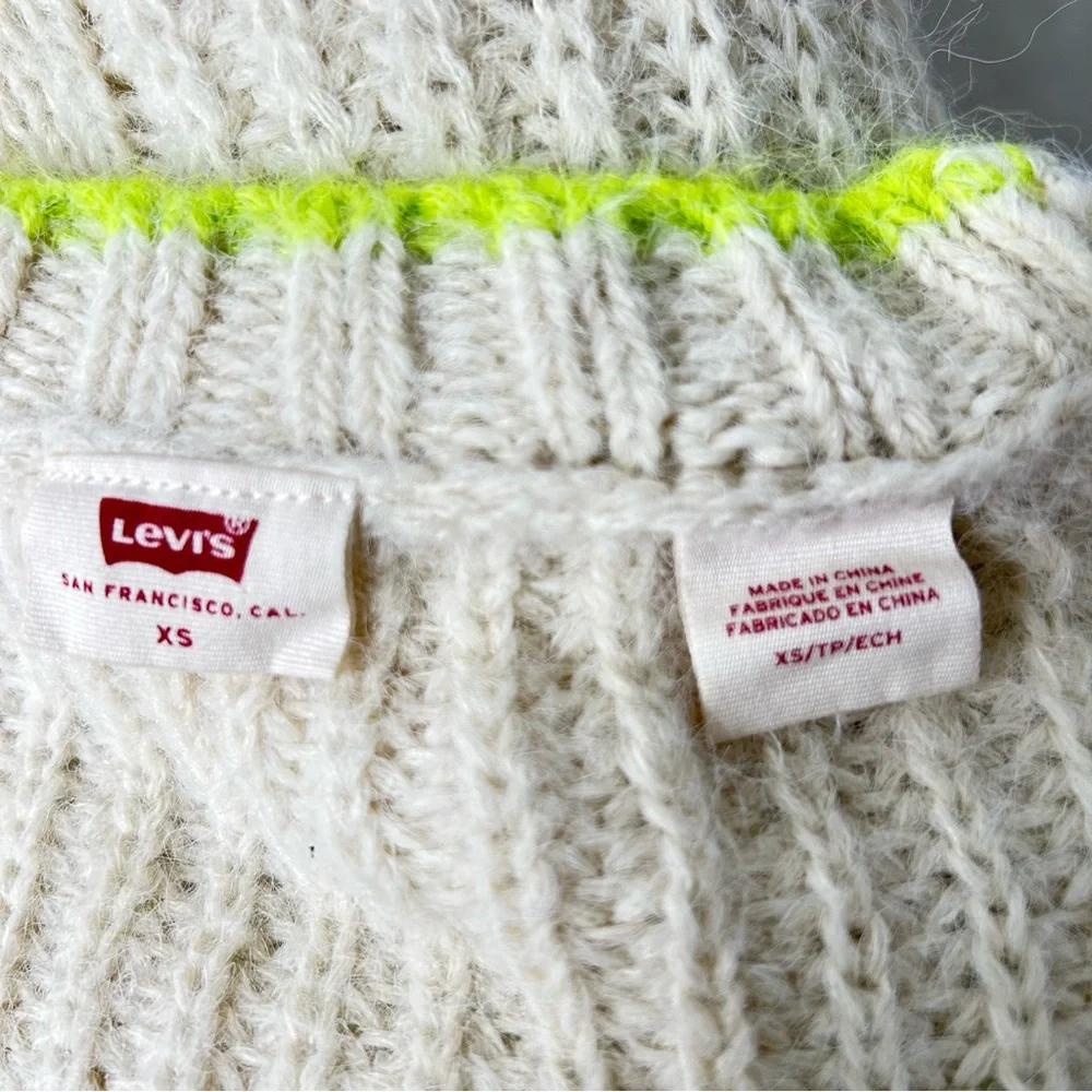 Women’s Fisherman Sweater Levi’s Cable Knit Size XS Cozy